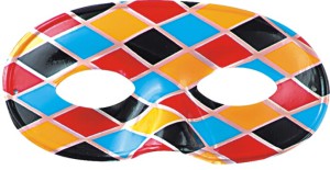 loup carnaval arlequin