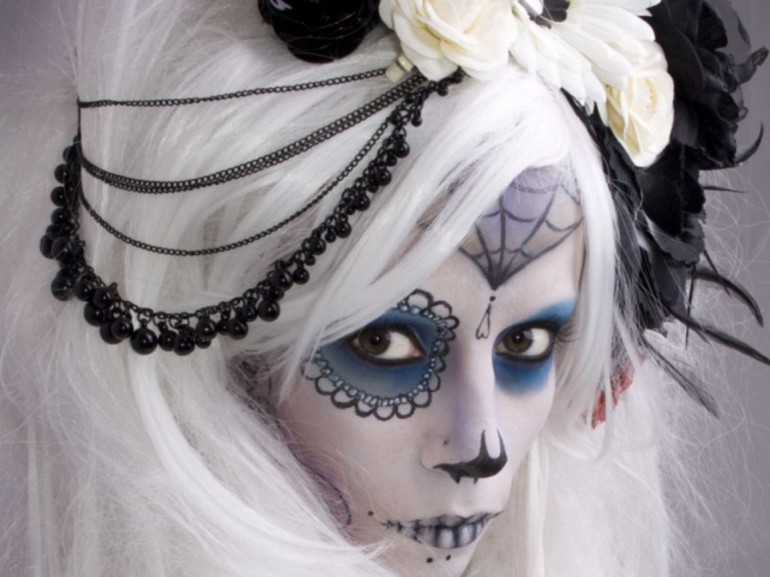 maquillage mariee gothique halloween
