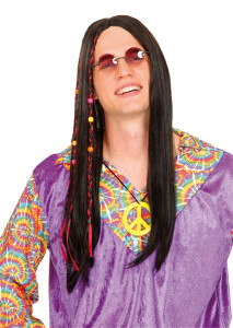 perruque hippie homme